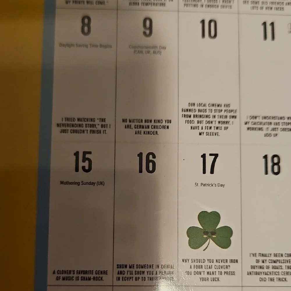 2026 Pun Intended 16-Month Daily Joke Calendar